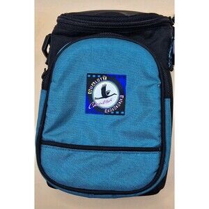 Vintage Quality Camera Accessories Teal & Black Padded Shoulder Bag Case